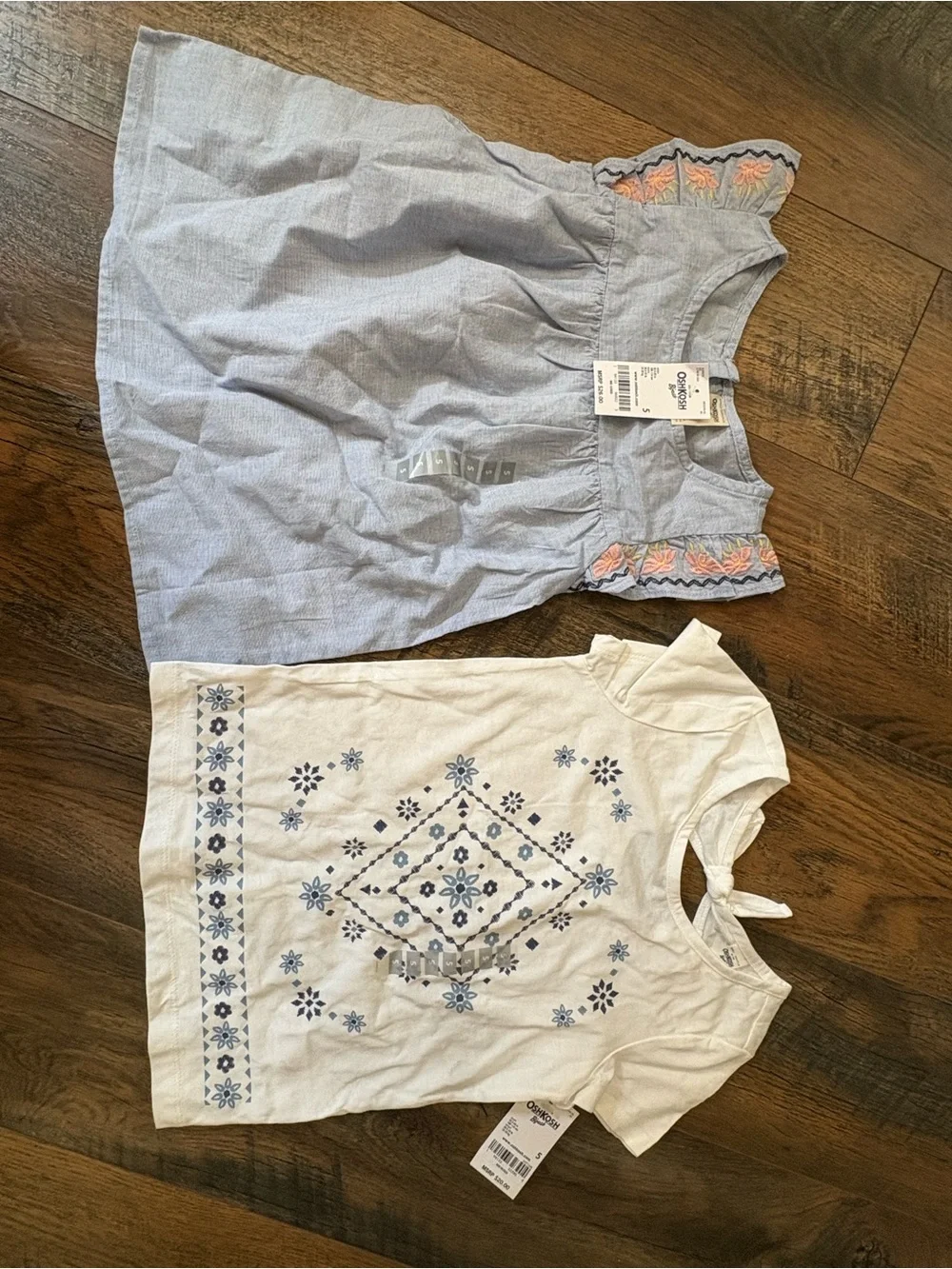 OshKosh B'gosh girls size 5 tops new